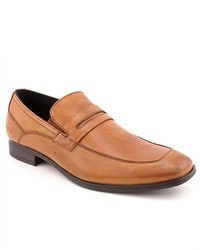 Kenneth Cole Reaction Ghost Town Brown Apron Leather Loafers Shoes