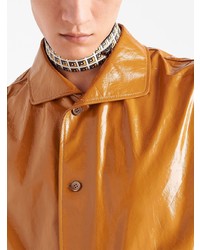 Prada Buttoned Leather Shirt