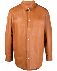 Desa 1972 Multi Pocket Leather Shirt