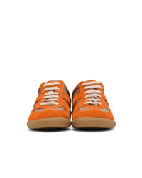Maison Margiela Brown And Orange Replica Sneakers
