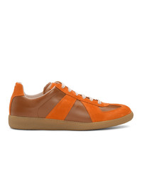 Maison Margiela Brown And Orange Replica Sneakers