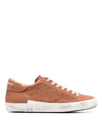 Philippe Model Paris Distressed Leather Sneakers