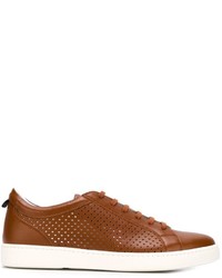 Kiton Perforated Low Top Sneakers