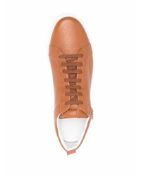 Corneliani Lace Up Leather Sneakers