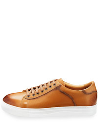 English Laundry Wimbledon Leather Low Top Sneaker Brown