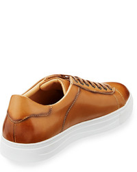 English Laundry Wimbledon Leather Low Top Sneaker Brown