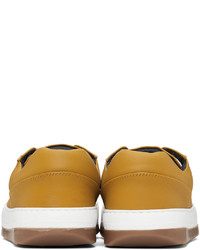 Sunnei Yellow Leather Dreamy Low Sneakers