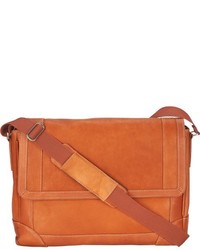 Wilsons Leather Vacqueta Multi Seam Leather Messenger Bag