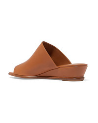 Vince Darla Leather Wedge Sandals