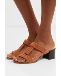 Tod's Suede And Leather Sandals