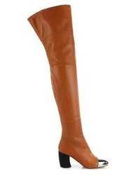 Proenza Schouler Nappa Leather Over The Knee Cap Toe Boots