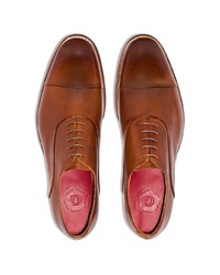 Grenson Bert Hand Printed Leather Derby Shoes