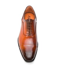 Santoni Burnished Oxford Shoes