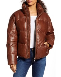 LaMarque Iris Down Insulated Leather Puffer Jacket