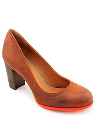 Lucky Brand Sofi Brown Leather Pumps Heels Shoes