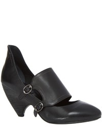 Max Studio Beau Burnished Leather Double Buckle Mary Janes