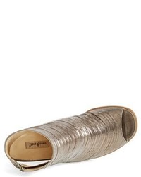Paul Green Cayanne Leather Peep Toe Sandal
