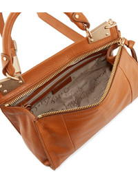 Foley + Corinna Dione Leather Messenger Bag Honey Brown