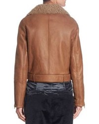 Brunello Cucinelli Shearling Leather Moto Jacket