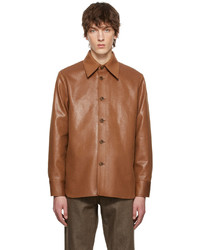 Séfr Brown Mille Faux Leather Jacket
