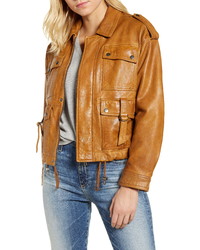 Lucky Brand Relaxed Indie Leather Jacket
