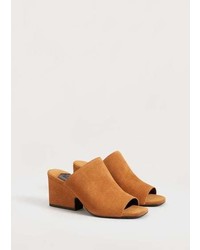 Violeta BY MANGO Heel Leather Shoes