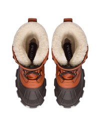 Prada Shearling Lined Leather Boots