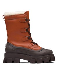 Prada Shearling Lined Leather Boots