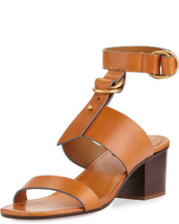 Chloé Chloe Kingsley Leather T Strap Sandal
