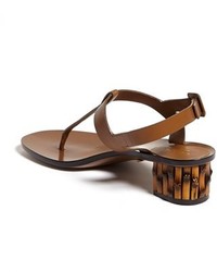 Gucci Dahlia Bamboo Heel Thong Sandal
