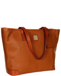 Tobacco Leather Tote Bag