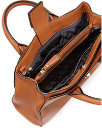 Diane von Furstenberg 440 Gallery Mini Viviana Leather Tote Bag Tan