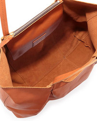 Kooba Austin Leather Tote Bag Cognac