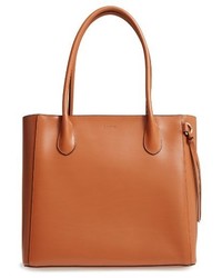 Lodis Cecily Leather Tote Coral
