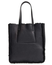 UGG Claire Genuine Shearling Tote Black