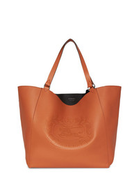 burberry large embossed crest leather tote