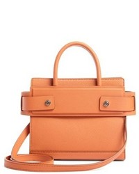 Givenchy Mini Horizon Grained Calfskin Leather Tote Pink