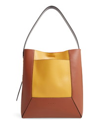 Marni Nemo Colorblock Leather Hobo Bag