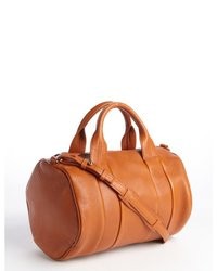 Alexander Wang Orange Pebbled Leather Rocco Convertible Stud Bottom Tote