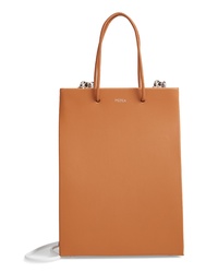 Medea Prima Tall Bicolor Calfskin Leather Bag