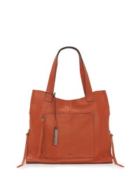 Vince Camuto Rylan Leather Tote In Ginger Biscuit At Nordstrom