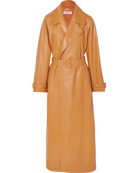 OCHI Faux Leather Trench Coat
