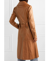 Michael Kors Collection Leather Trench Coat
