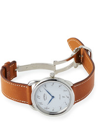 Hermes Acreau Tgm Watch With Barenia Leather Strap