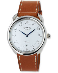 Hermes Acreau Tgm Watch With Barenia Leather Strap