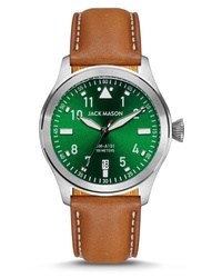 Jack Mason Aviation Leather Watch