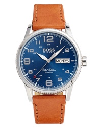 Hugo Boss Pilot Vintage Leather Watch