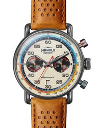 Shinola Canfield Speedway Chronograph Leather Watch