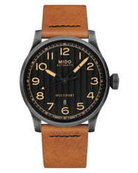 MIDO Multifort Leather Watch