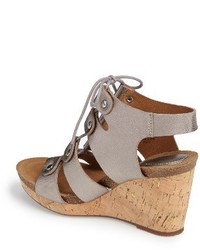 Sofft Carita Lace Up Wedge Sandal 109 Nordstrom Lookastic